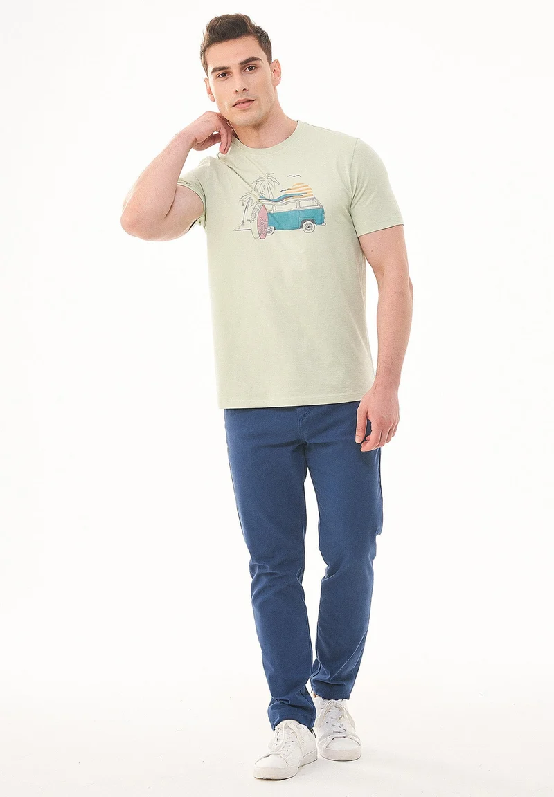 T-Shirt aus Bio-Baumwolle mit Print