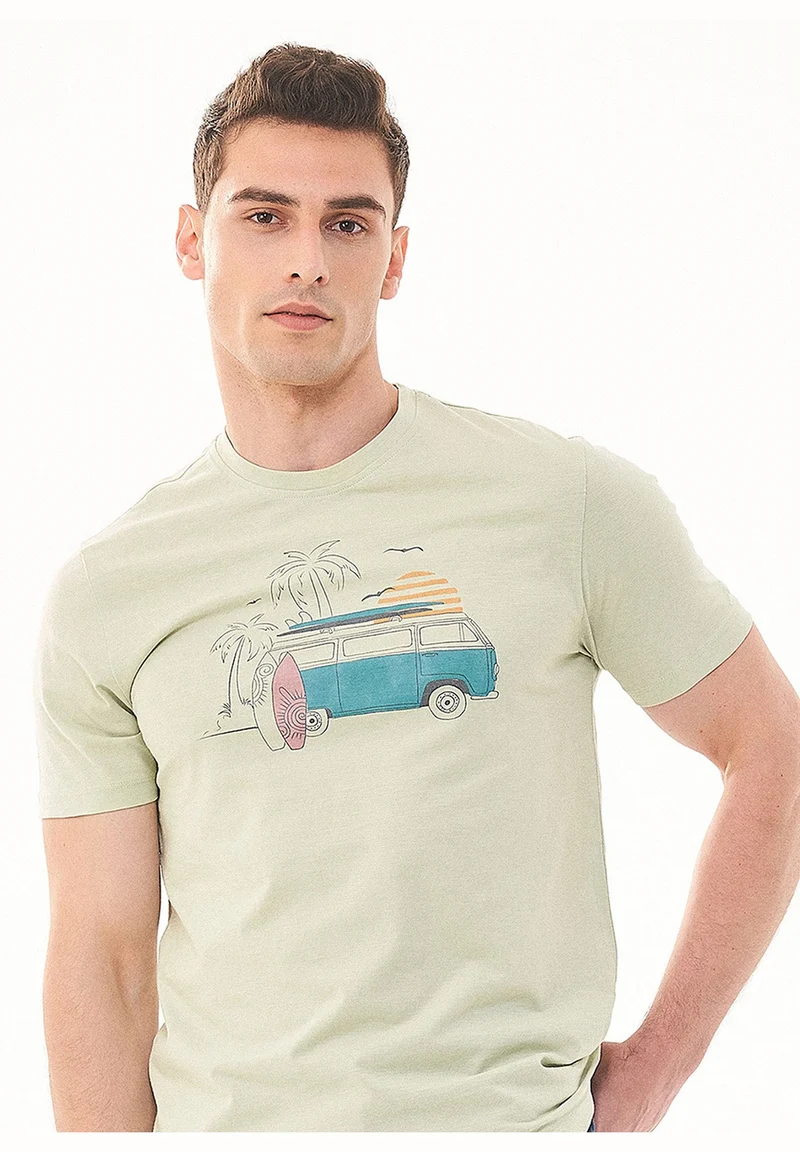 T-Shirt aus Bio-Baumwolle mit Print