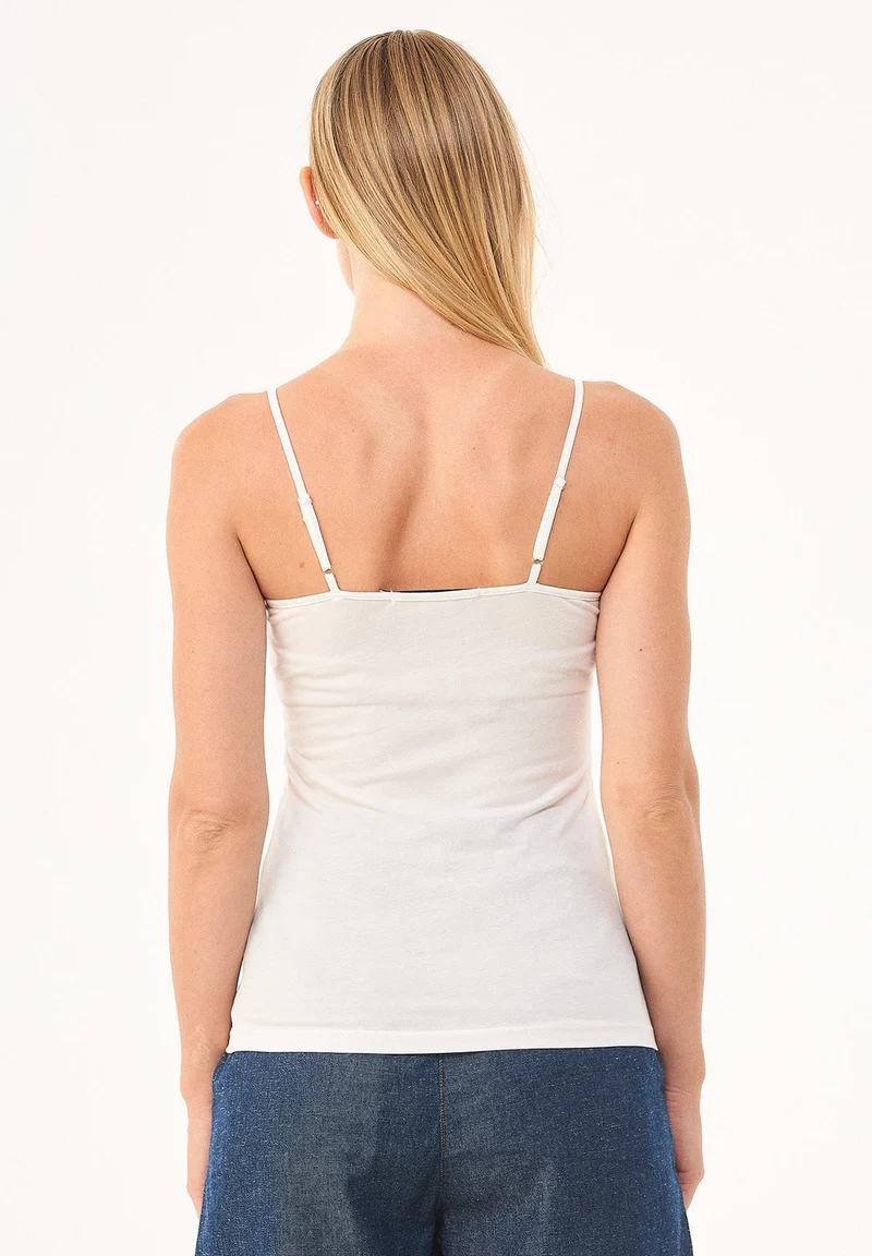Spaghettiträger-Top aus TENCEL™ Lyocell und Bio-Baumwolle