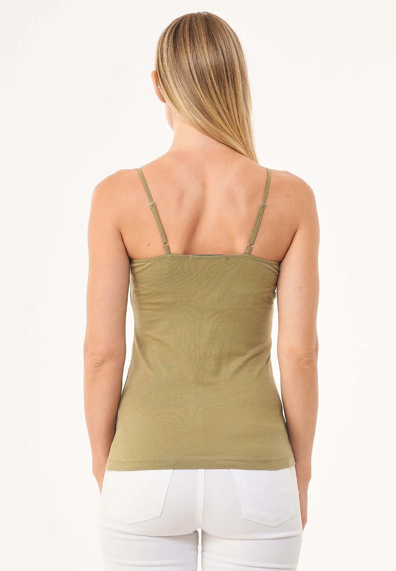 Spaghettiträger-Top aus TENCEL™ Lyocell und Bio-Baumwolle