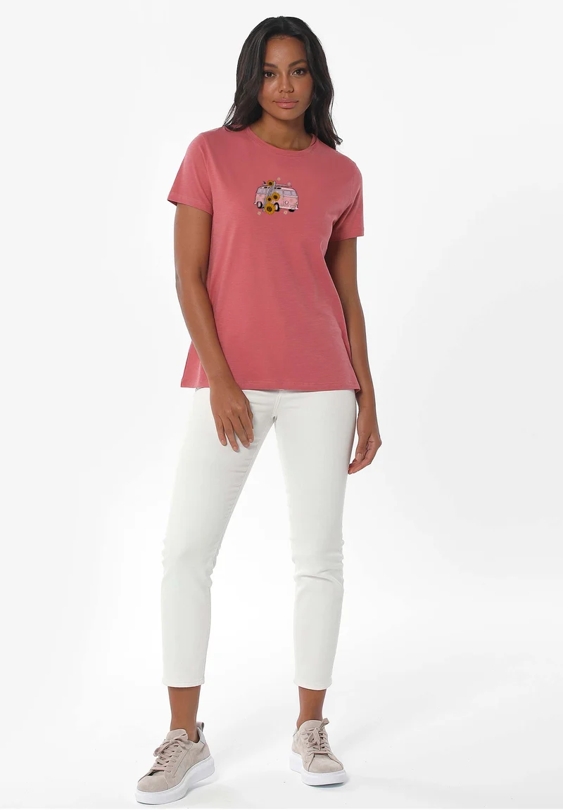 T-Shirt aus Bio-Baumwolle mit Print