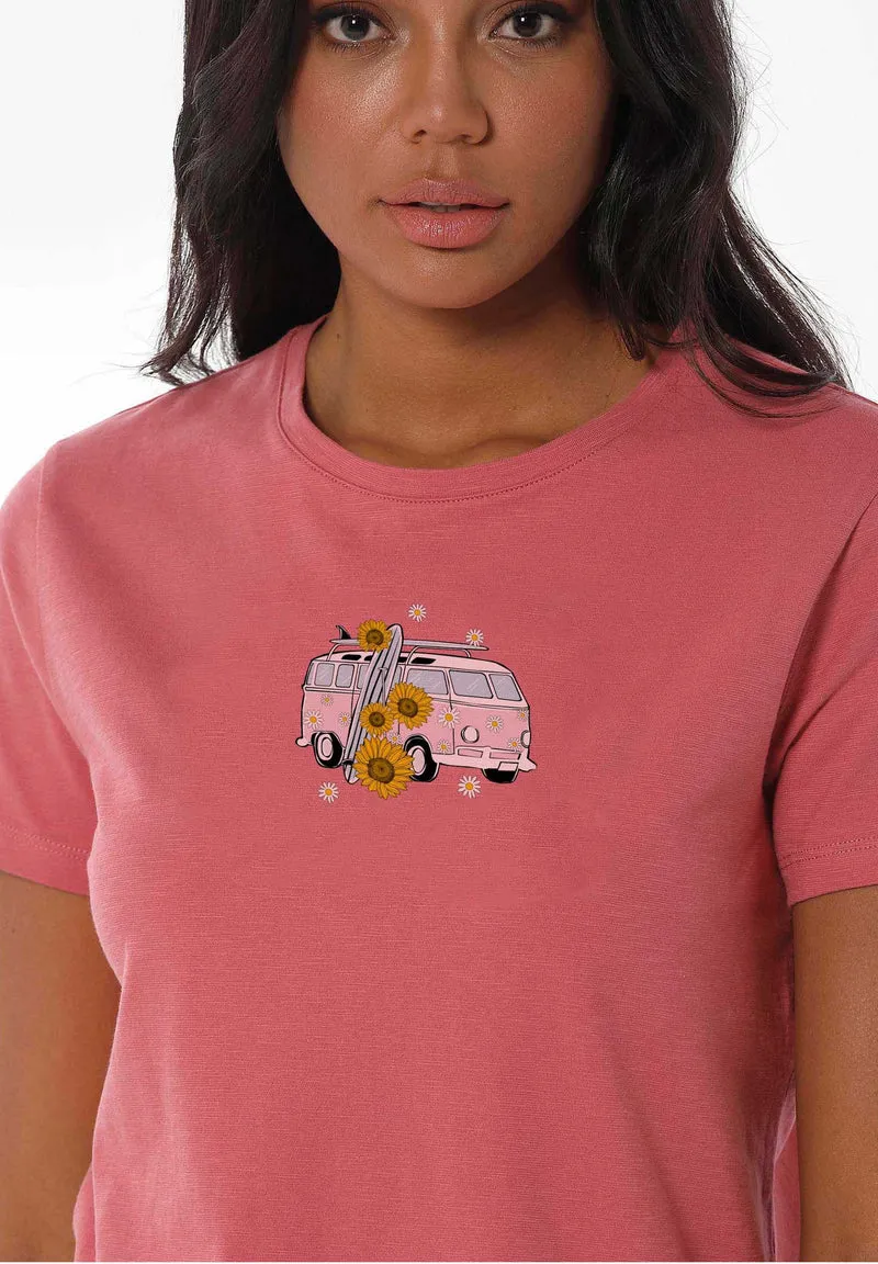 T-Shirt aus Bio-Baumwolle mit Print