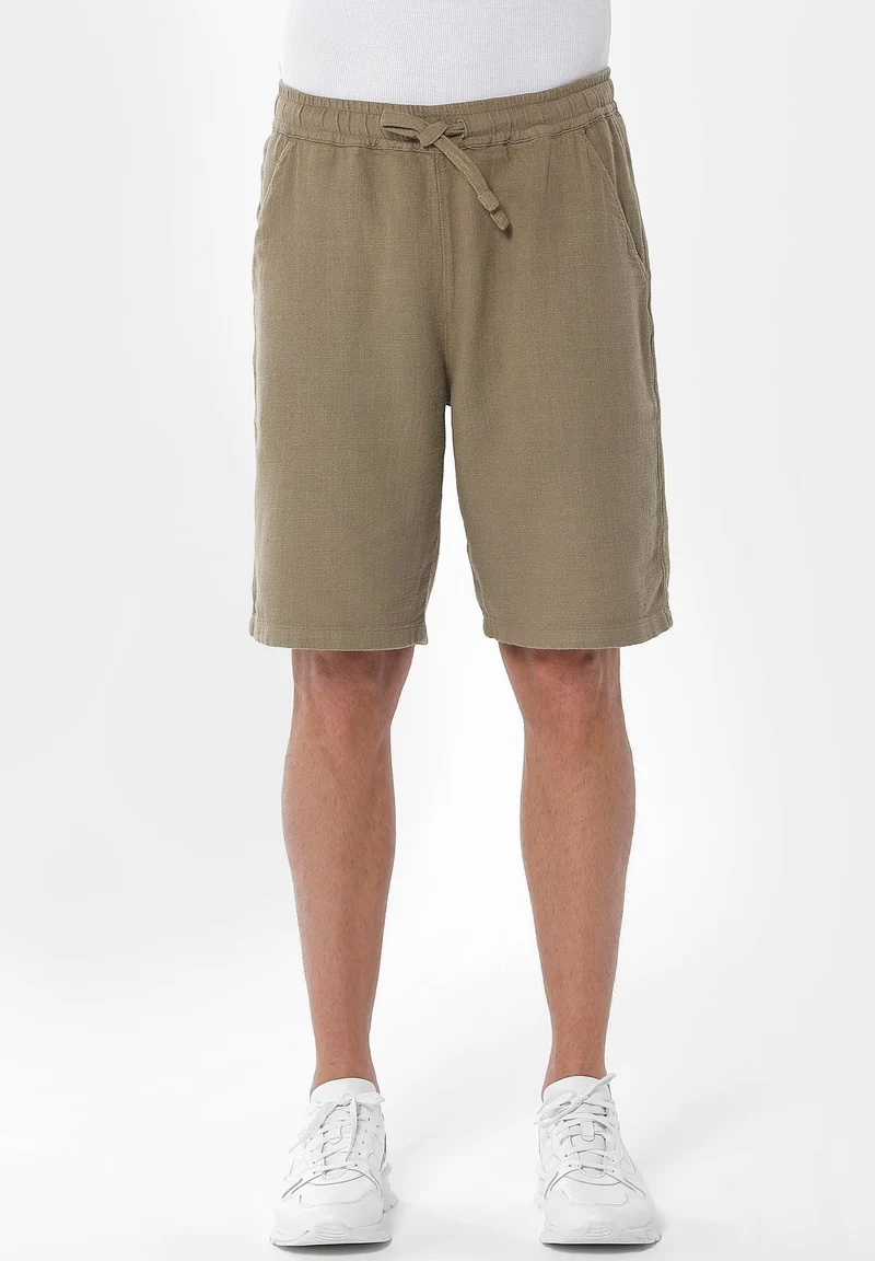Shorts aus Bio-Baumwolle, Leinen und Viscose