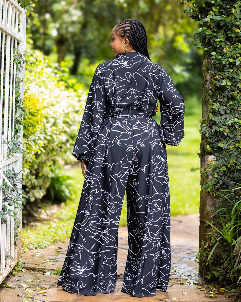 Lela Two Piece Set - Black / White
