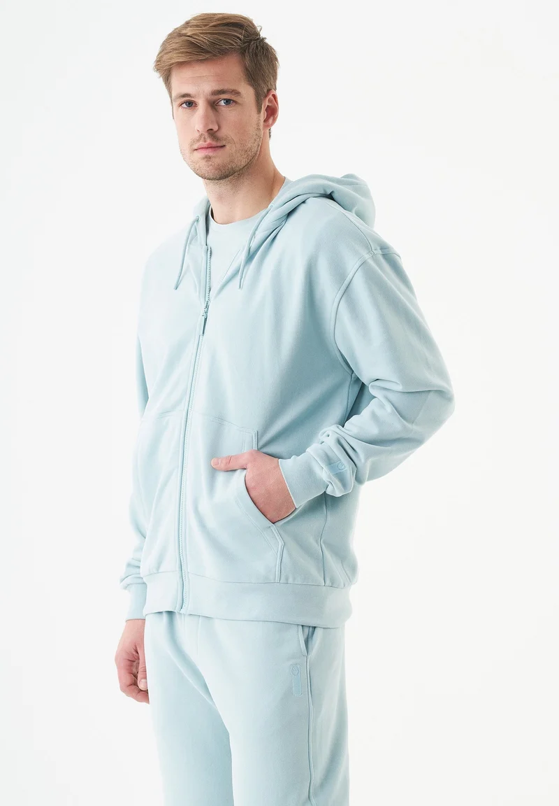 JUNDA Unisex Soft Touch Sweatjacke aus Bio-Baumwolle