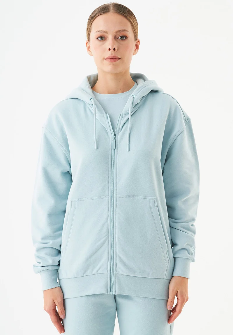 JUNDA Unisex Soft Touch Sweatjacke aus Bio-Baumwolle