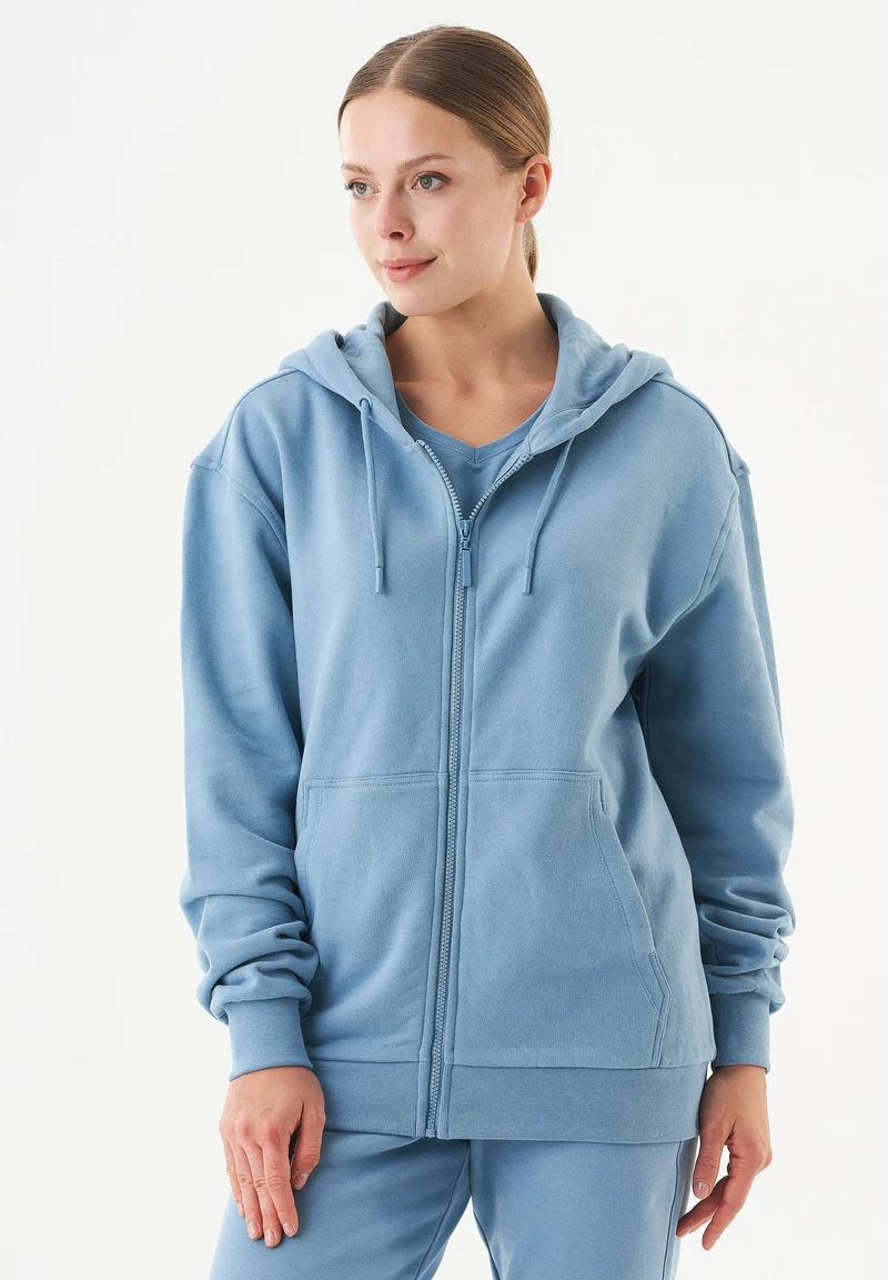 JUNDA Unisex Soft Touch Sweatjacke aus Bio-Baumwolle