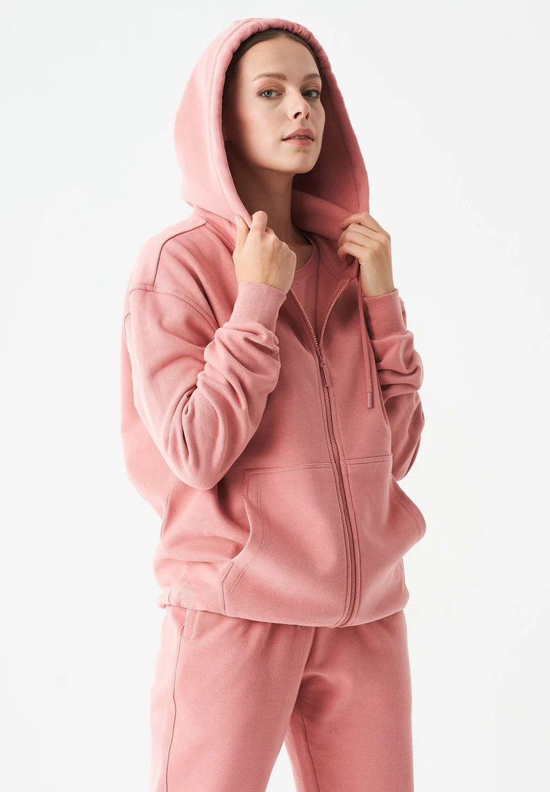 JUNDA Unisex Soft Touch Sweatjacke aus Bio-Baumwolle