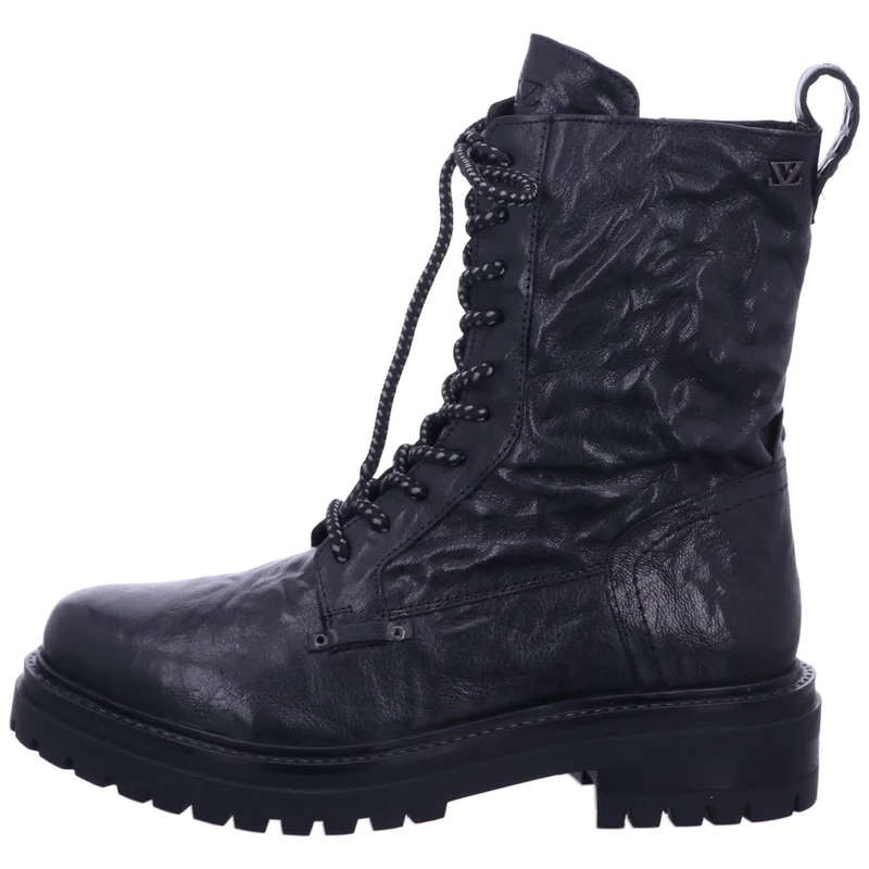 Lazamani Schnür-Stiefeletten schwarz