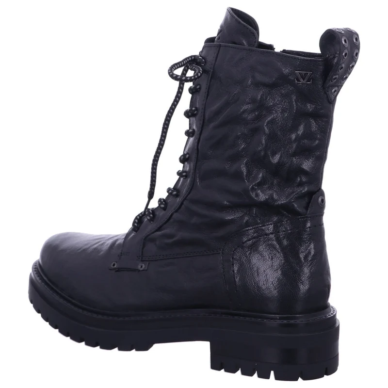 Lazamani Schnür-Stiefeletten schwarz