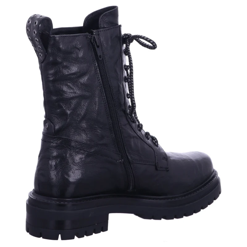 Lazamani Schnür-Stiefeletten schwarz