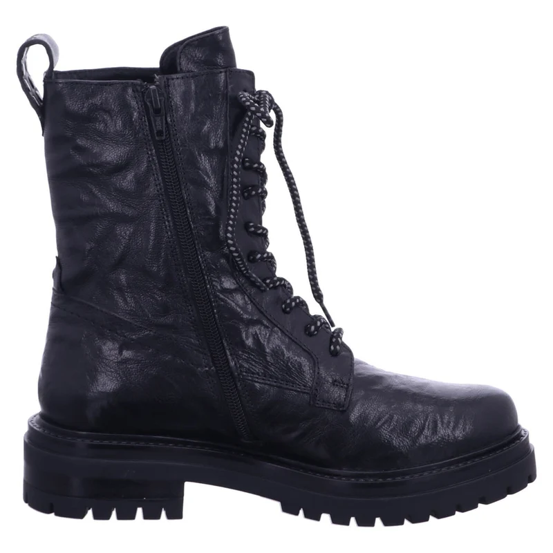 Lazamani Schnür-Stiefeletten schwarz