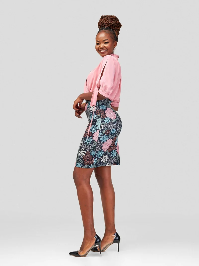 WSC Pambo Immaculate Chic Floral Dress - Peach