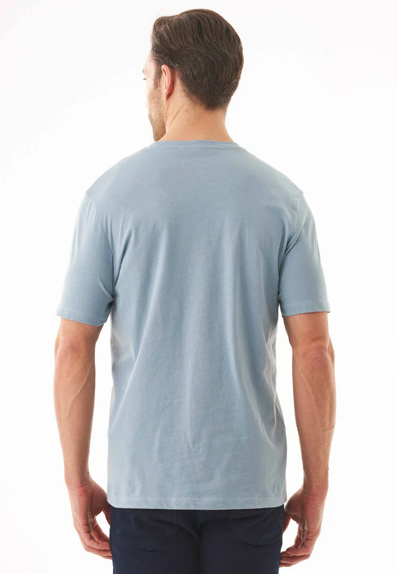 T-Shirt aus Bio-Baumwolle mit Kompass-Print