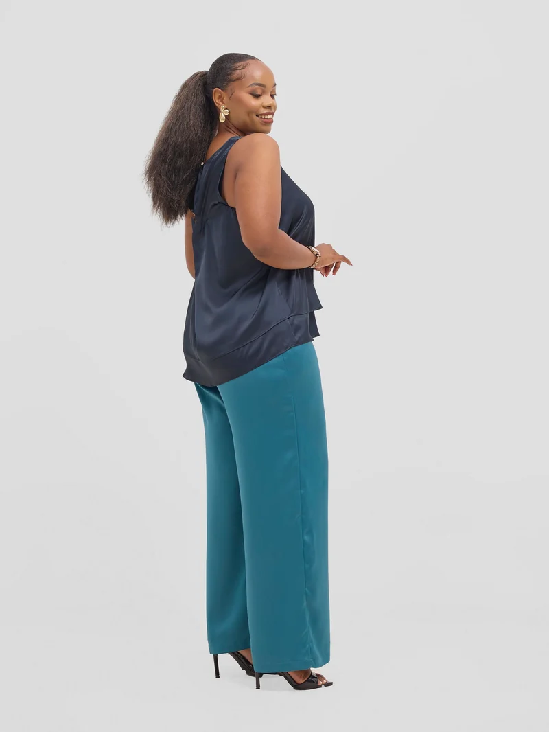 Vivo Yene Layered Top - Navy