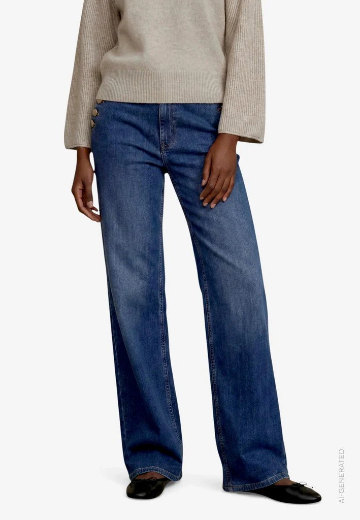 Zero Hose Jeans 1/1 Länge - 42_110-10004257_8620-Dark Blue Denim