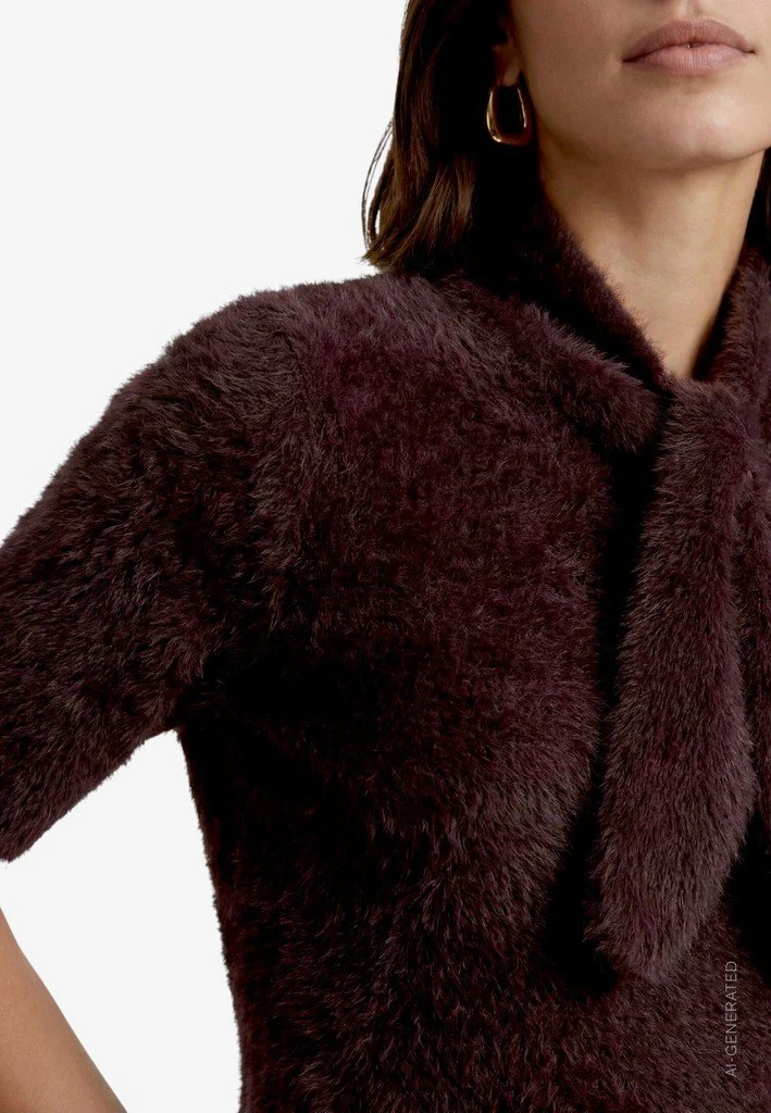 Zero Strickpullover Kurz 1/2 Arm - 42_110-10004270_7416-Chocolate Plum