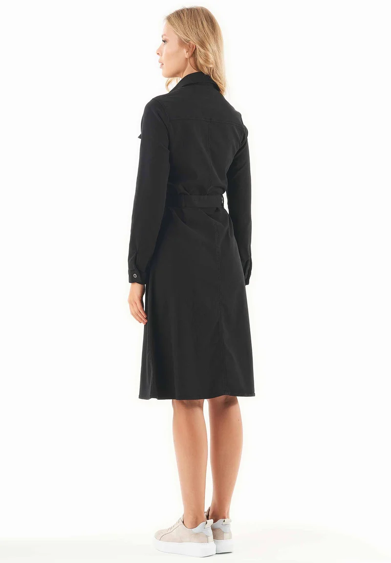 Hemdblusenkleid aus TENCEL™ Lyocell und Bio-Baumwolle