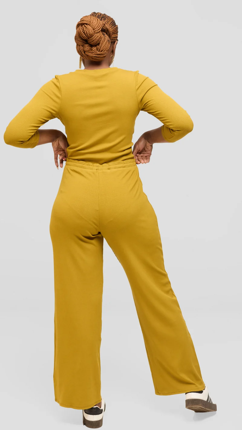 Vivo Lounge Pants in Rib - Olive