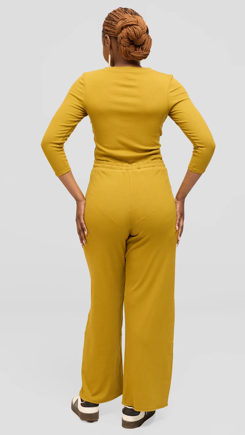 Vivo Lounge Pants in Rib - Olive
