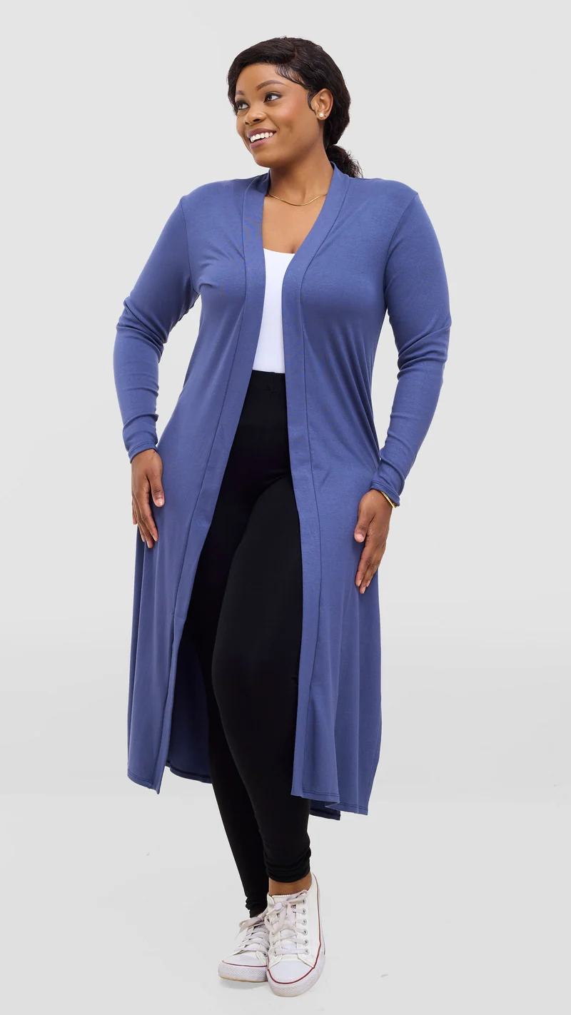 Safari Long Sleeve Waterfall - Powder Blue