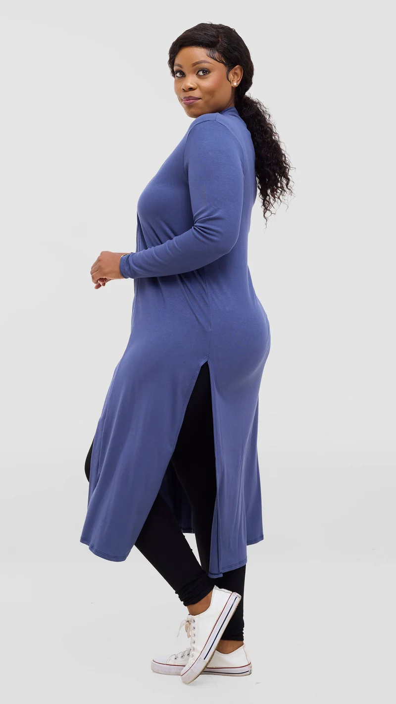 Safari Long Sleeve Waterfall - Powder Blue