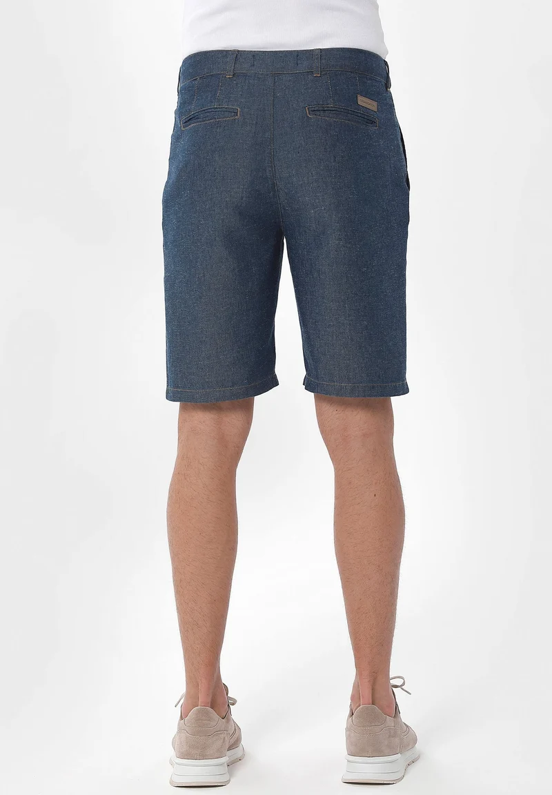 Denim-Shorts aus Bio-Baumwolle und TENCEL™ Lyocell mit Hanf