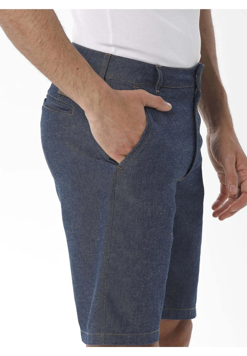 Denim-Shorts aus Bio-Baumwolle und TENCEL™ Lyocell mit Hanf