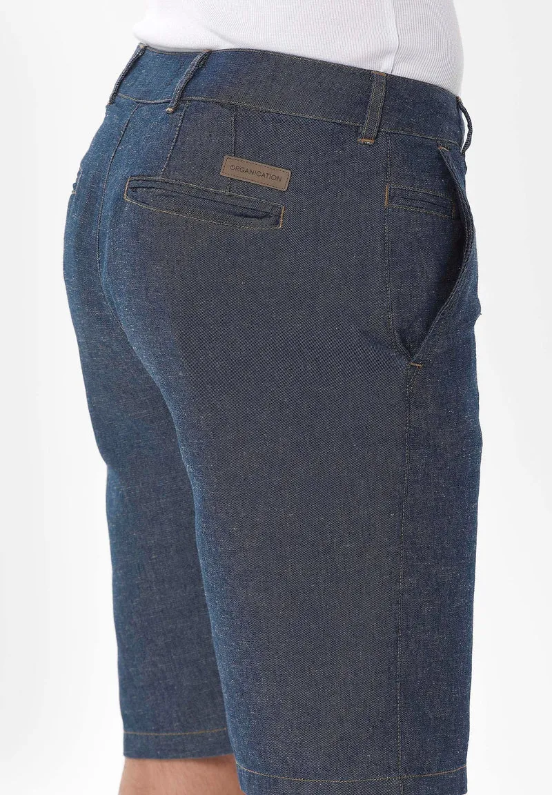 Denim-Shorts aus Bio-Baumwolle und TENCEL™ Lyocell mit Hanf