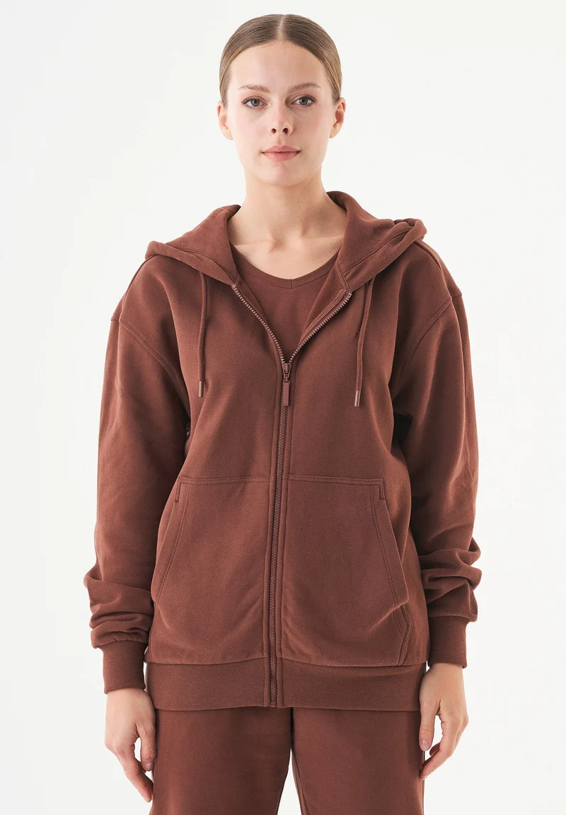JUNDA Unisex Soft Touch Sweatjacke aus Bio-Baumwolle