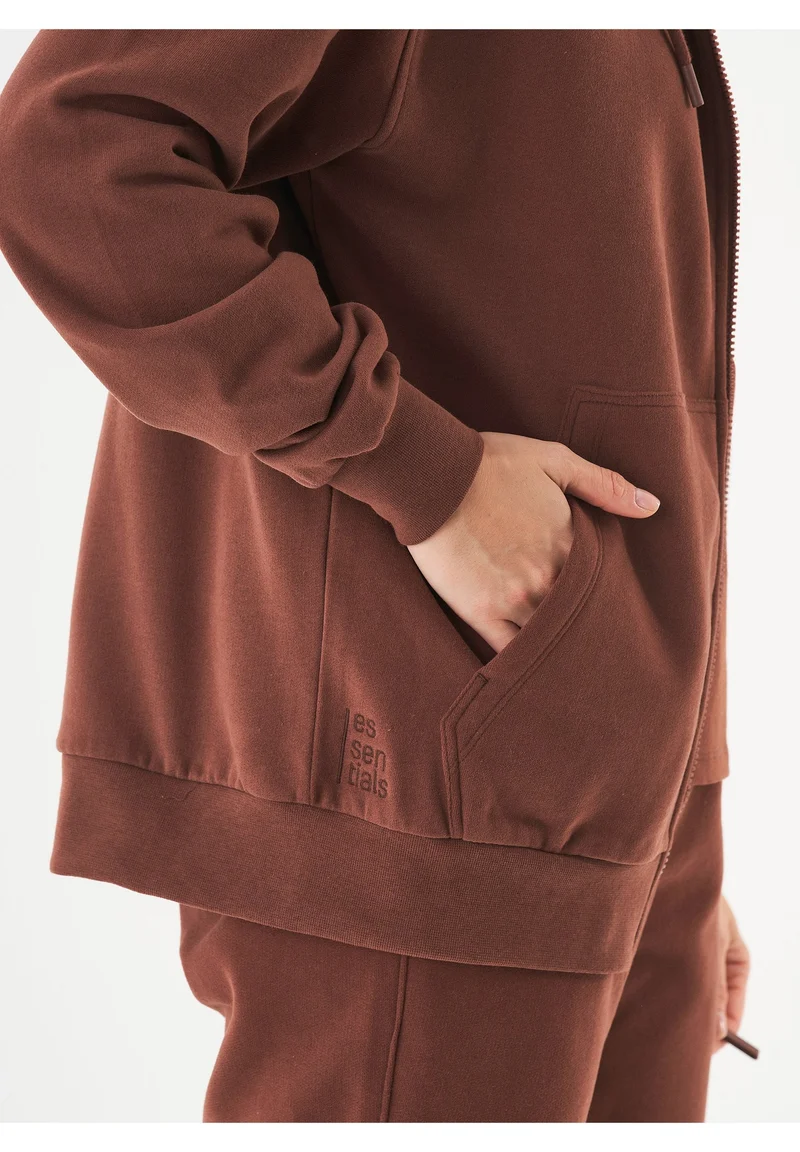 JUNDA Unisex Soft Touch Sweatjacke aus Bio-Baumwolle