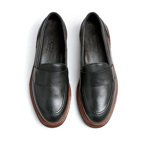 Lloyd Slipper Leder Schwarz