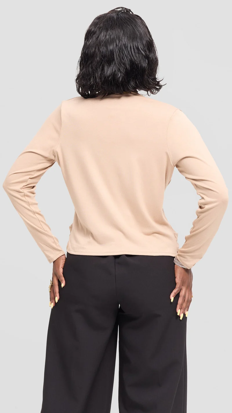 Vivo Basic Sienna Waterfall in Jersey - Taupe