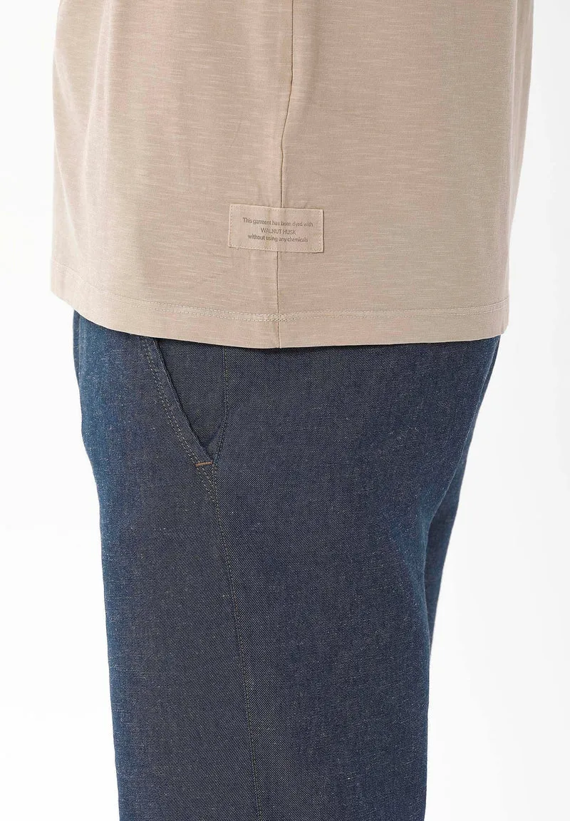 Natural Garment Dyed T-Shirt aus Bio-Baumwolle