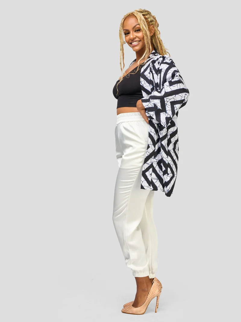 Vivo Nimali Satin Joggers - White