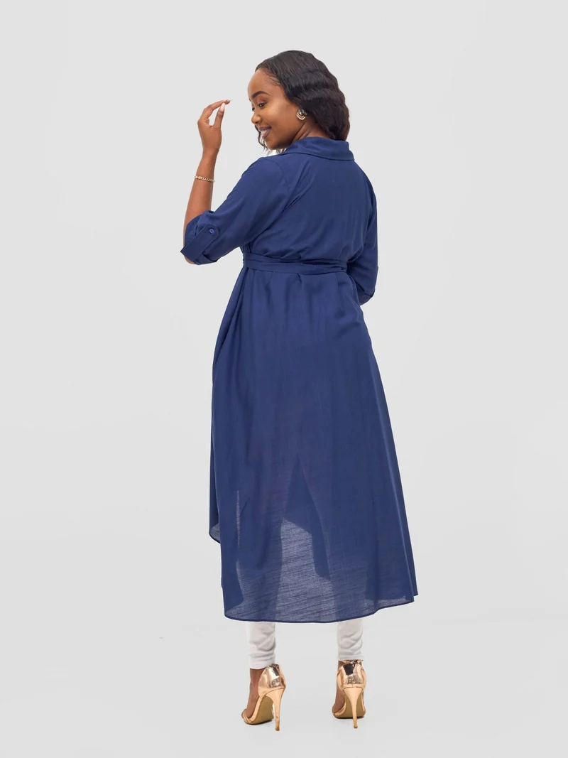 Vivo Ava 3/4 Sleeve Kimono -Navy