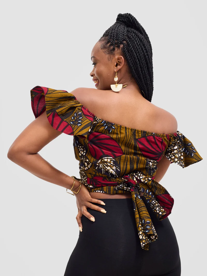 Vivo 2-Way Wrap Top - Sipo Print