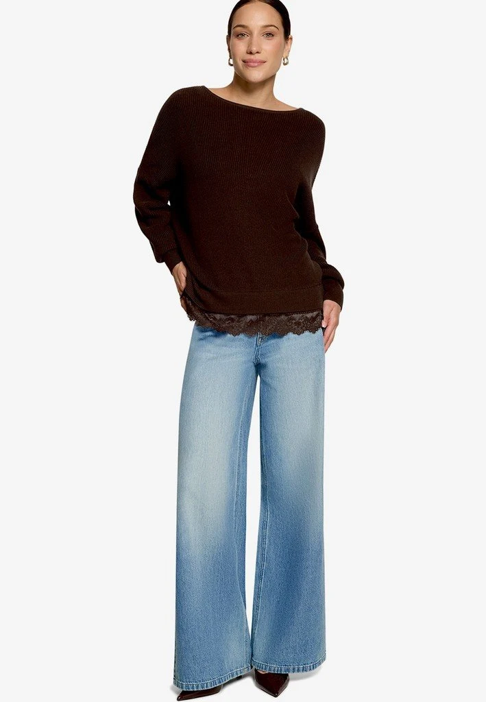 Zero Strickpullover Kurz 1/1 Arm - 42_110-10004133_7416-Chocolate Plum