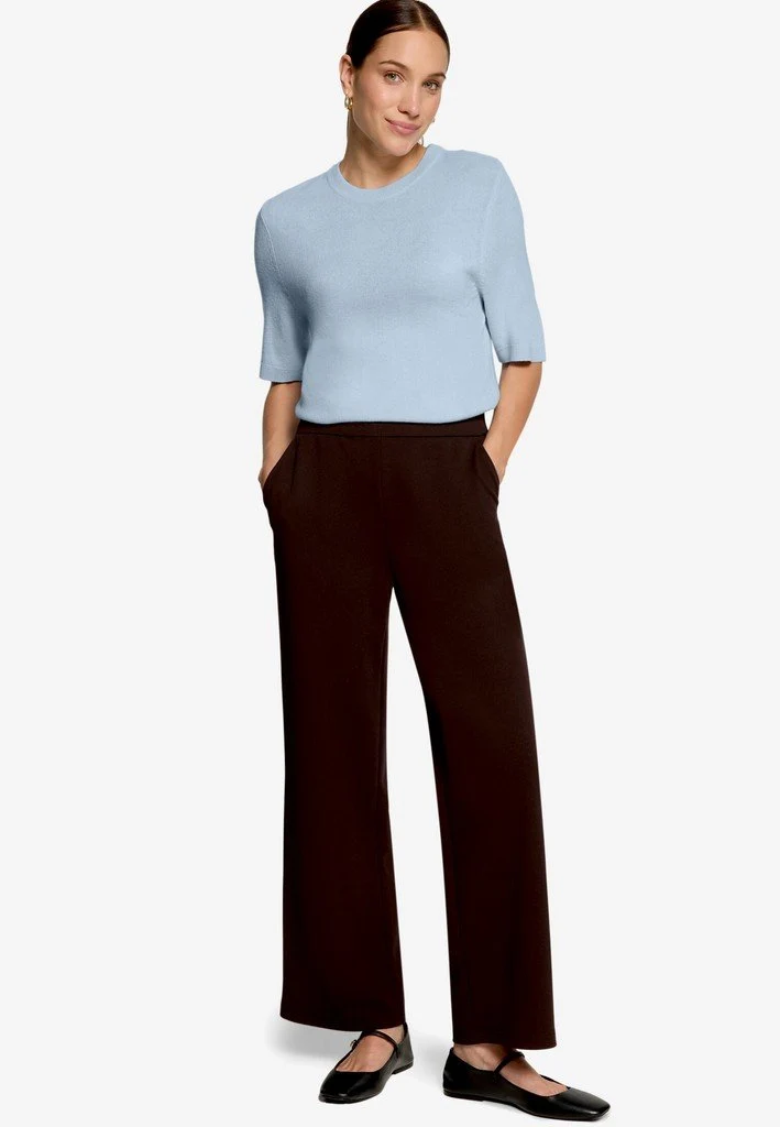 Zero Hose Casual 7/8 Länge - 42_110-10004382_7416-Chocolate Plum