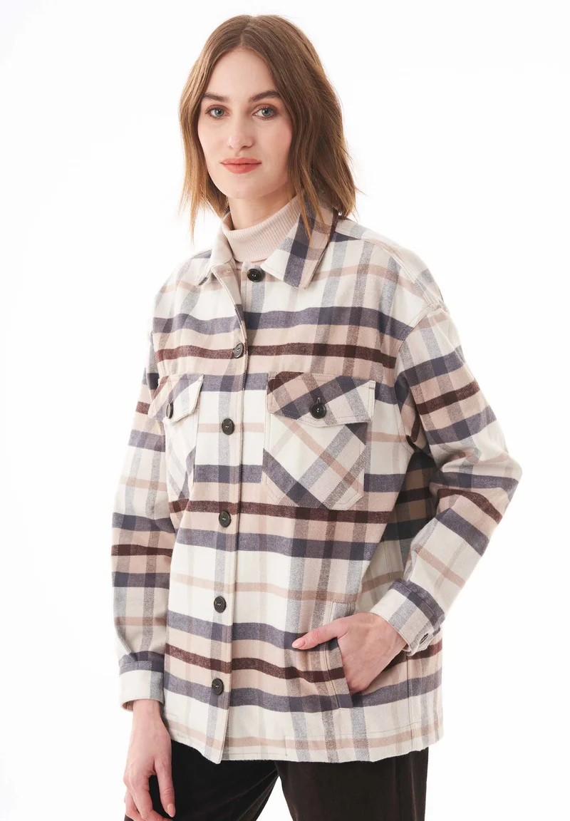 Flanell Overshirt aus Bio-Baumwolle