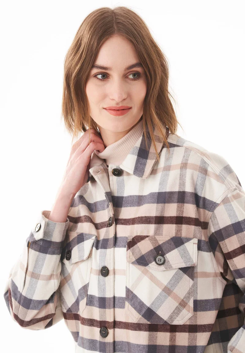 Flanell Overshirt aus Bio-Baumwolle
