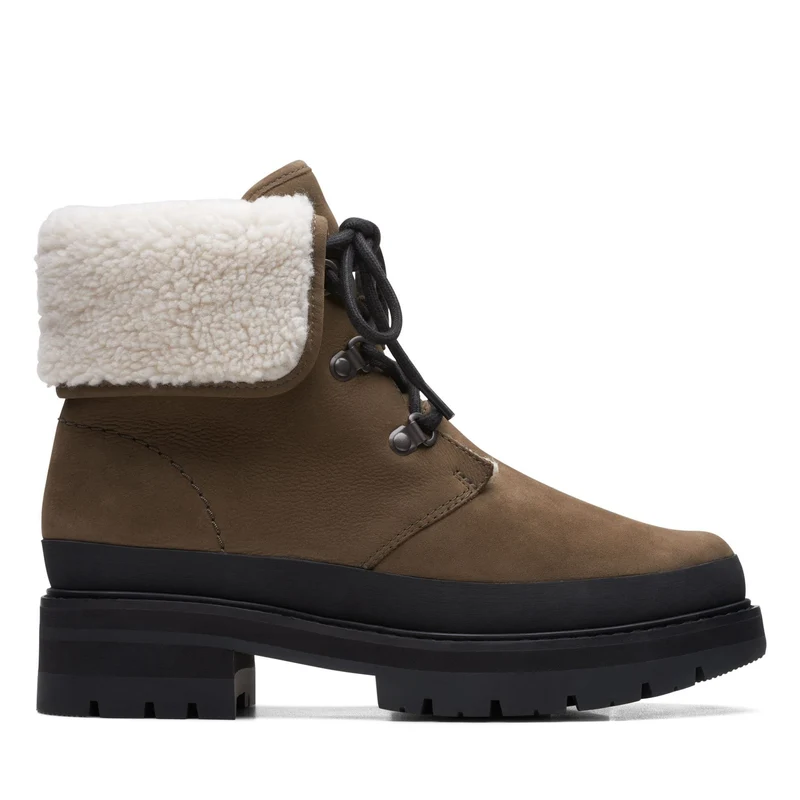 Clarks Damen Winterstiefel Braun