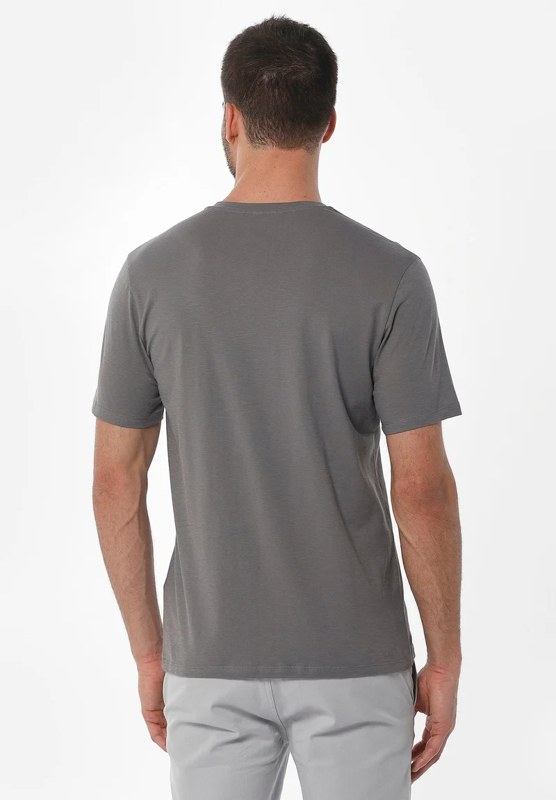 T-Shirt aus Bio-Baumwolle mit Kompass-Print