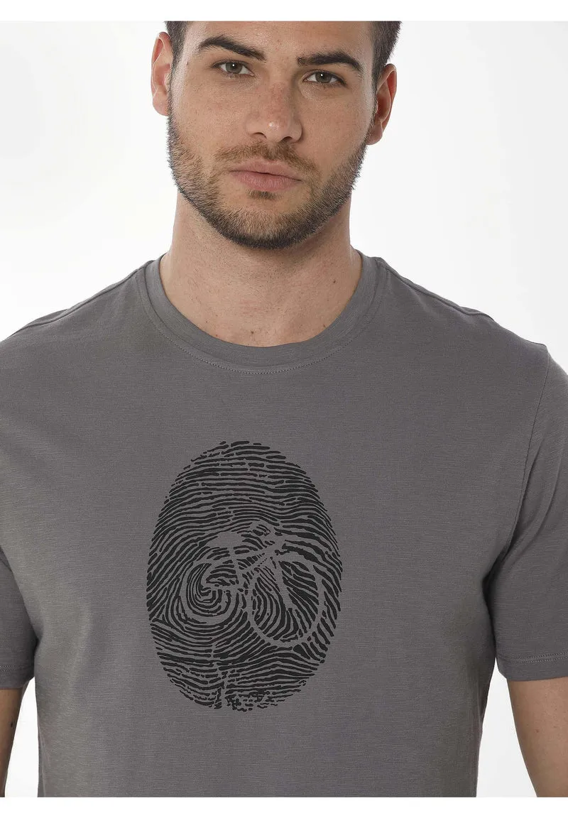 T-Shirt aus Bio-Baumwolle mit Fahrrad-Print