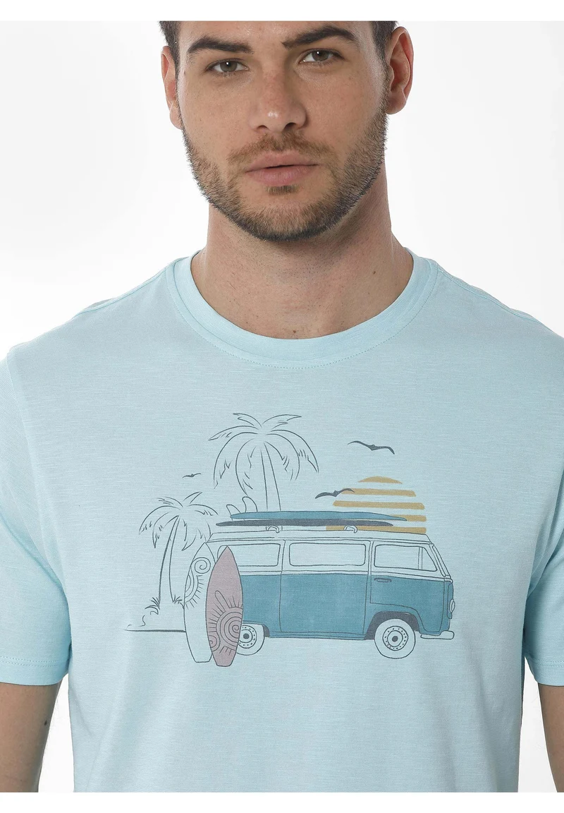 T-Shirt aus Bio-Baumwolle mit Print