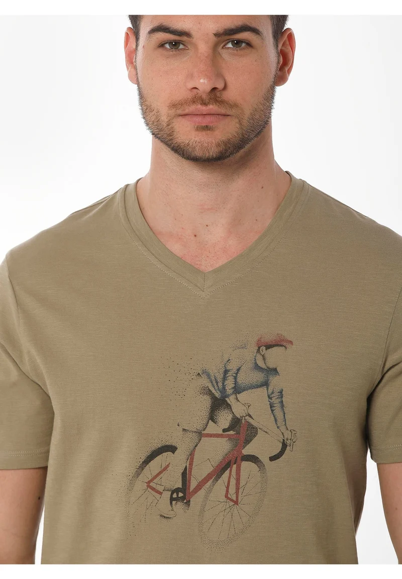 T-Shirt aus Bio-Baumwolle mit Print