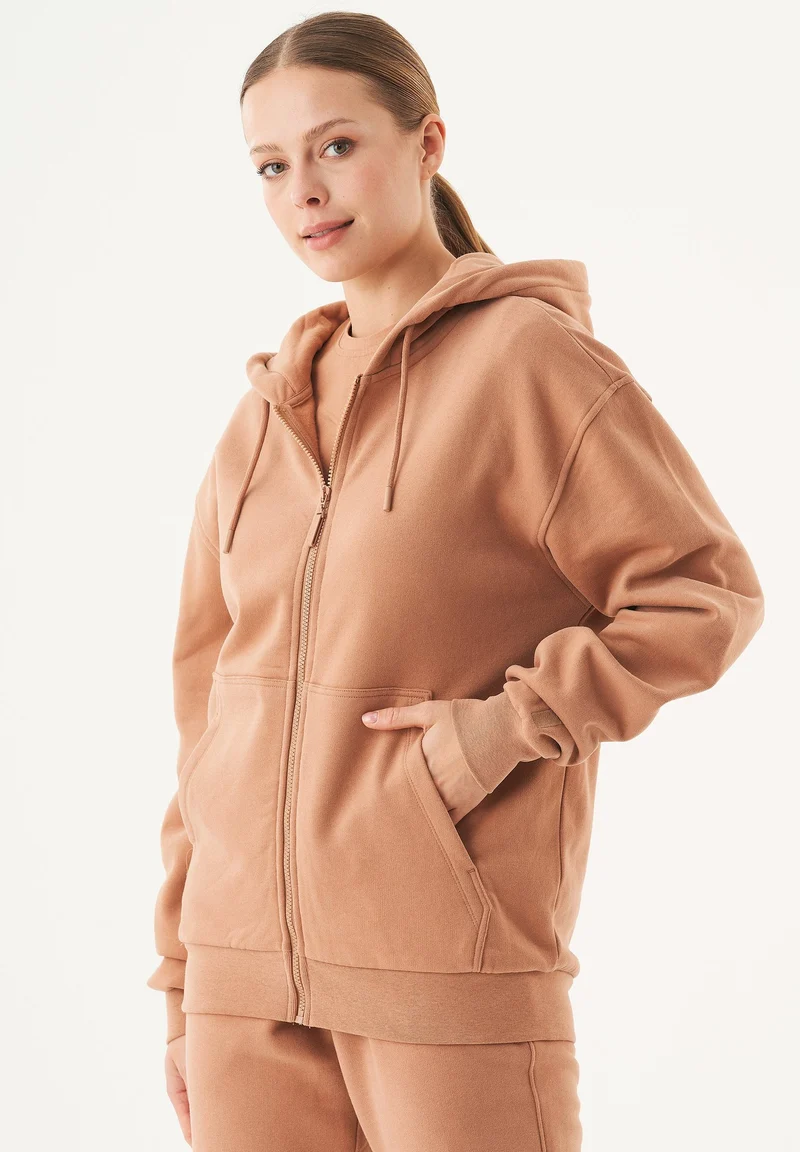 JUNDA Unisex Soft Touch Sweatjacke aus Bio-Baumwolle