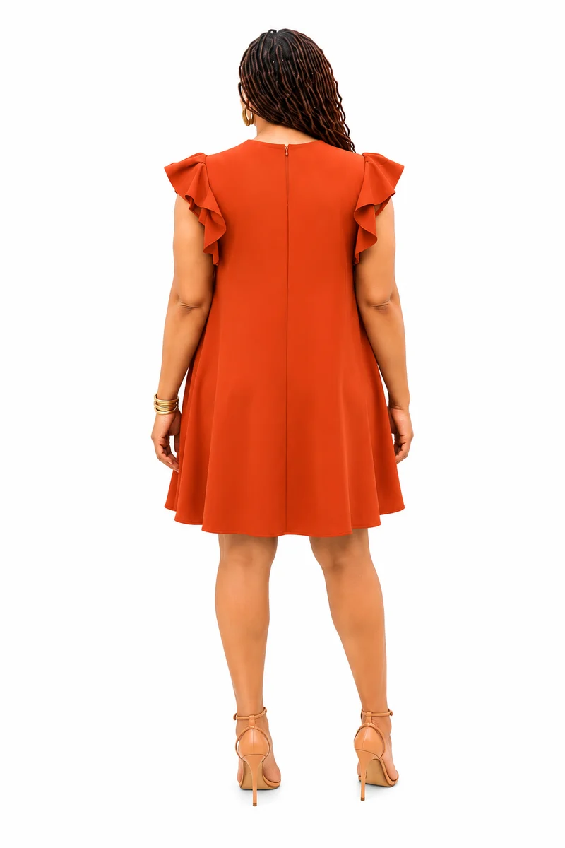 Mnubistyle Cinammon Ruffle - Rust
