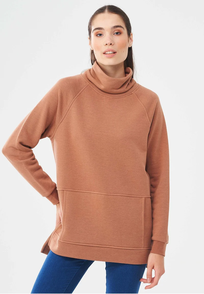Sweatshirt aus Bio-Baumwolle & Modal mit recyceltem Polyester