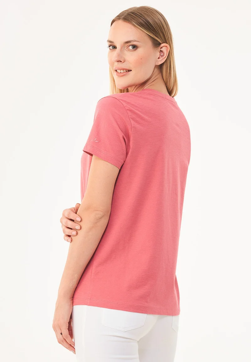 T-Shirt aus Bio-Baumwolle mit Print